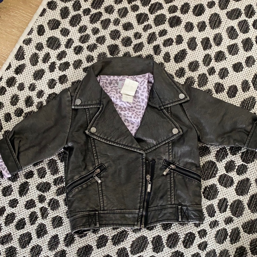 Girls faux leather jacket